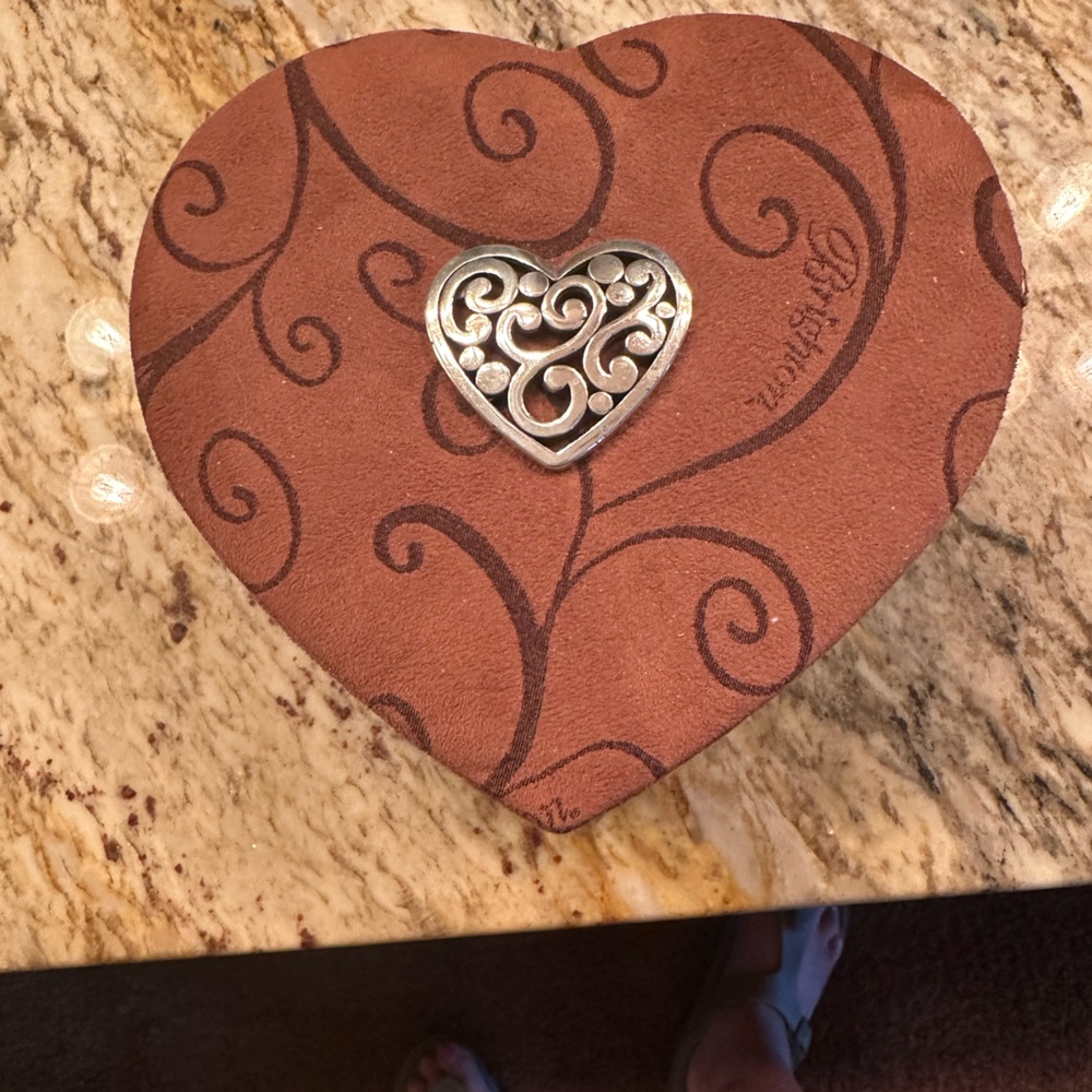 Brighton Brown Jewelry Box with Silver Detail